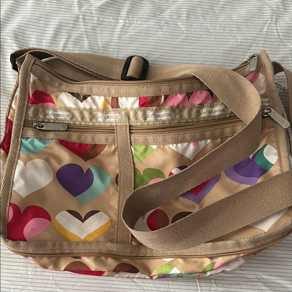 LeSportsac Multicolor Heart Crossbody Bag